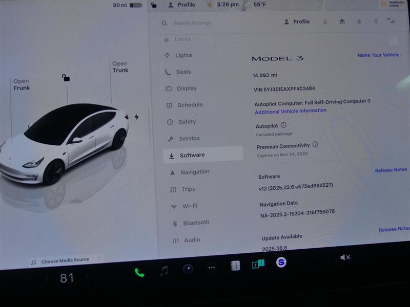 used 2023 Tesla Model 3 car, priced at $21,900