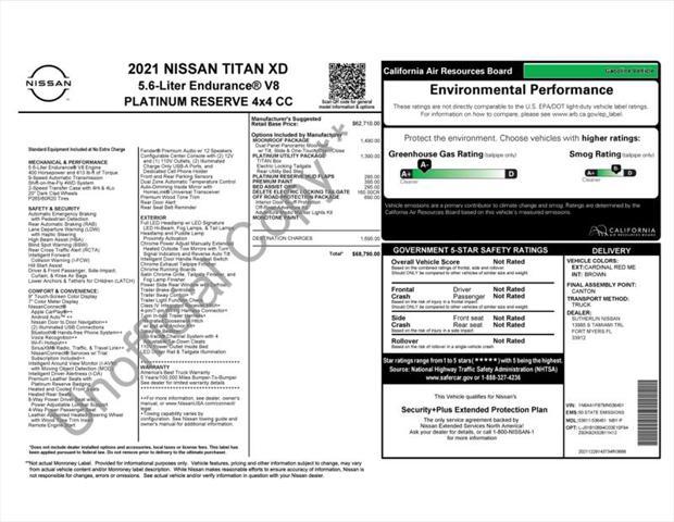 used 2021 Nissan Titan XD car, priced at $37,999