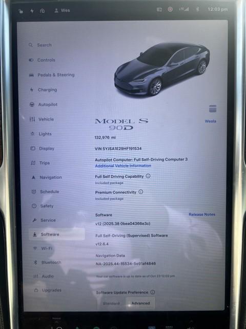 used 2017 Tesla Model S car, priced at $15,000