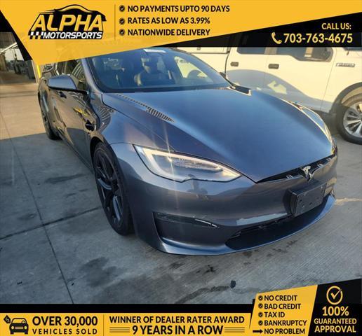 used 2021 Tesla Model S car, priced at $52,500