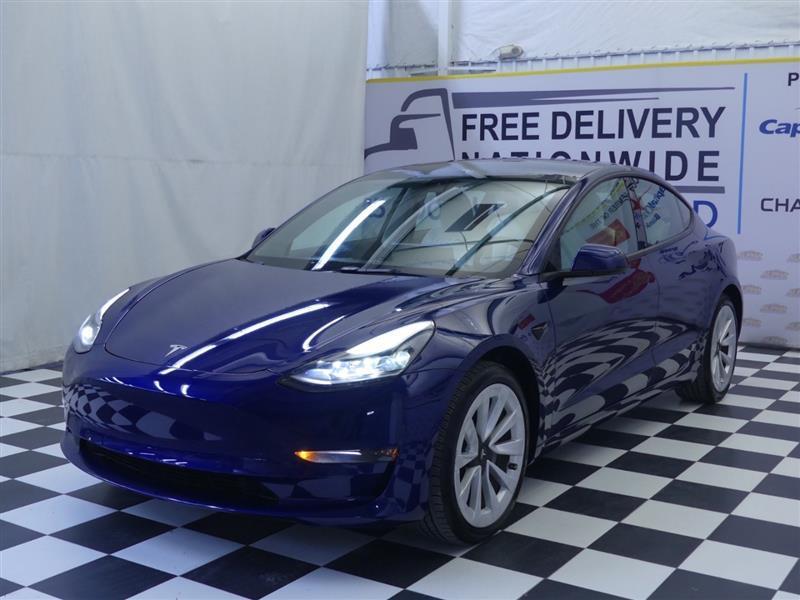 used 2022 Tesla Model 3 car, priced at $23,300