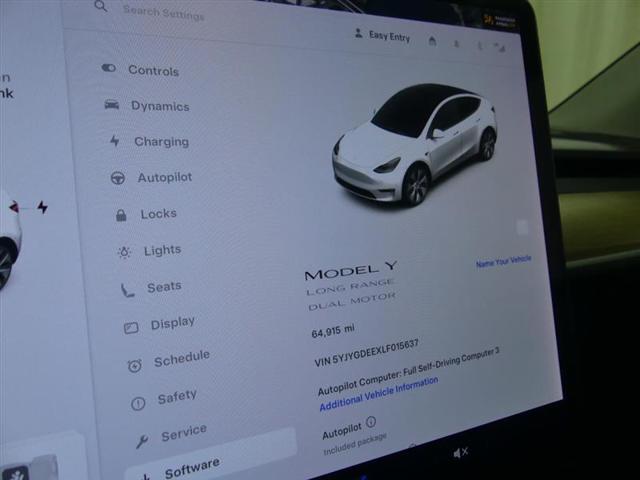 used 2020 Tesla Model Y car, priced at $23,500