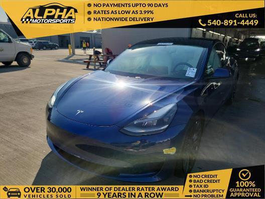 used 2021 Tesla Model 3 car, priced at $24,900