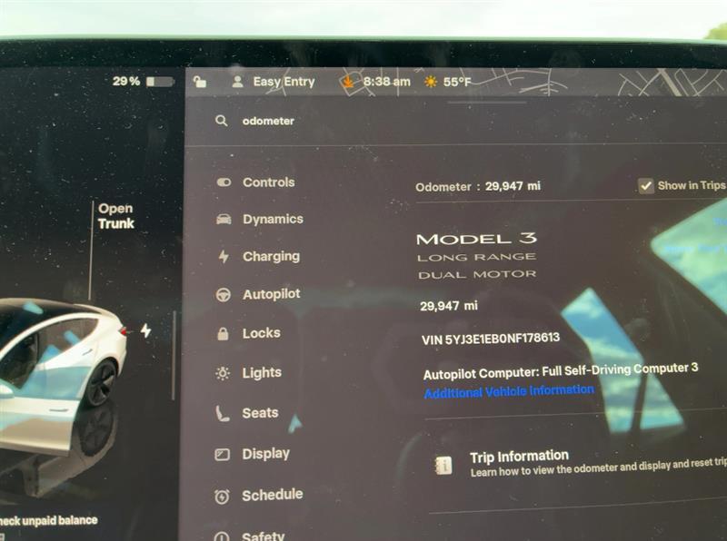 used 2022 Tesla Model 3 car, priced at $22,400