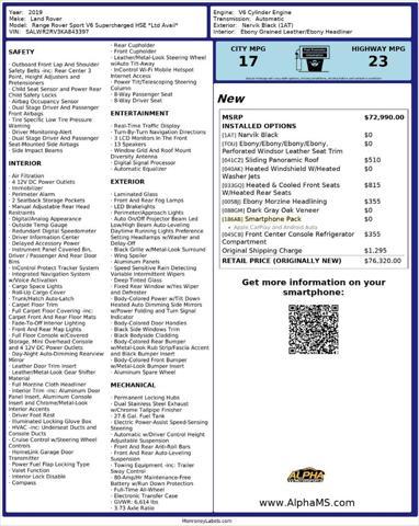 used 2019 Land Rover Range Rover Sport car, priced at $28,500