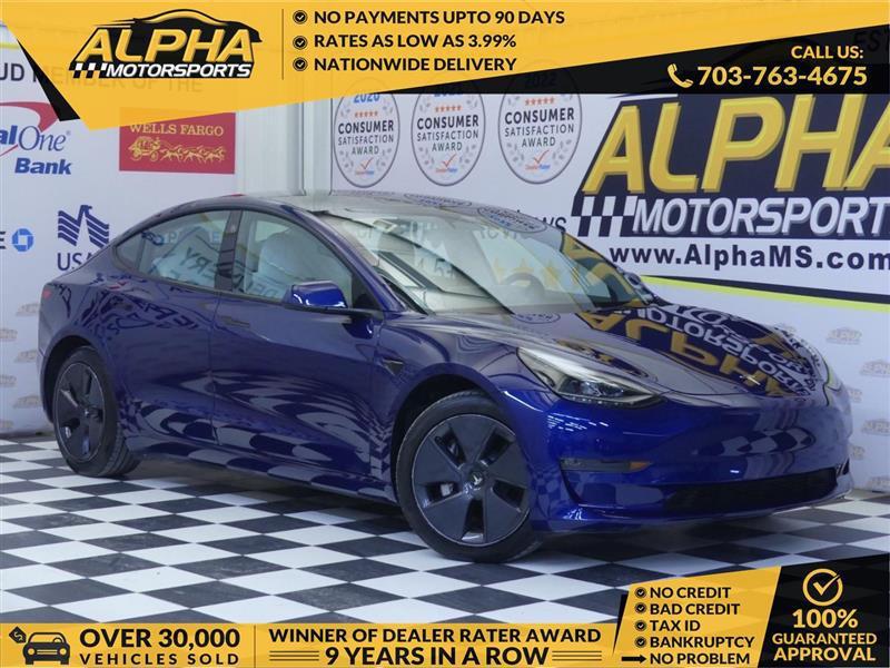 used 2022 Tesla Model 3 car, priced at $22,400