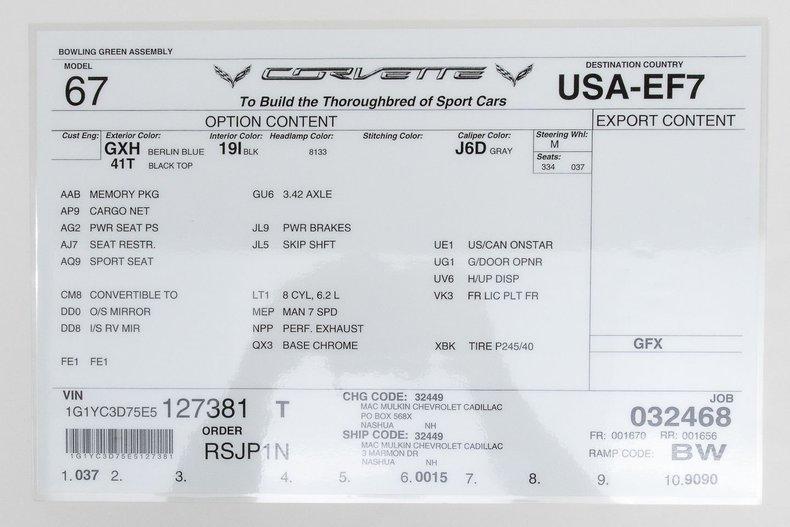 used 2014 Chevrolet Corvette Stingray car, priced at $49,999