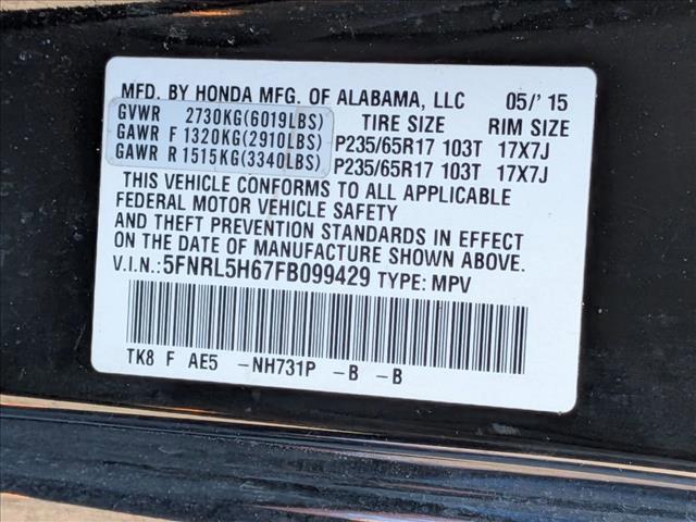 used 2015 Honda Odyssey car, priced at $8,998