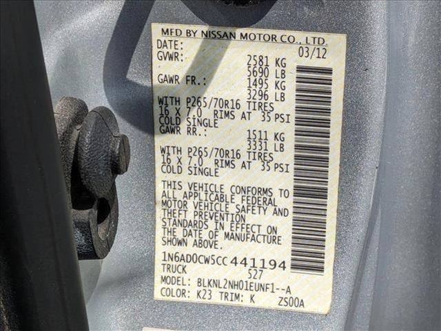 used 2012 Nissan Frontier car, priced at $8,749
