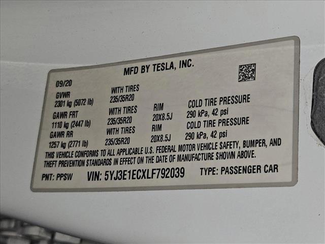 used 2020 Tesla Model 3 car, priced at $26,443