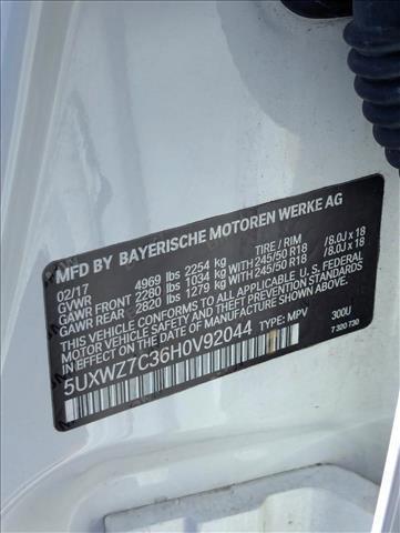 used 2017 BMW X3 car, priced at $9,761
