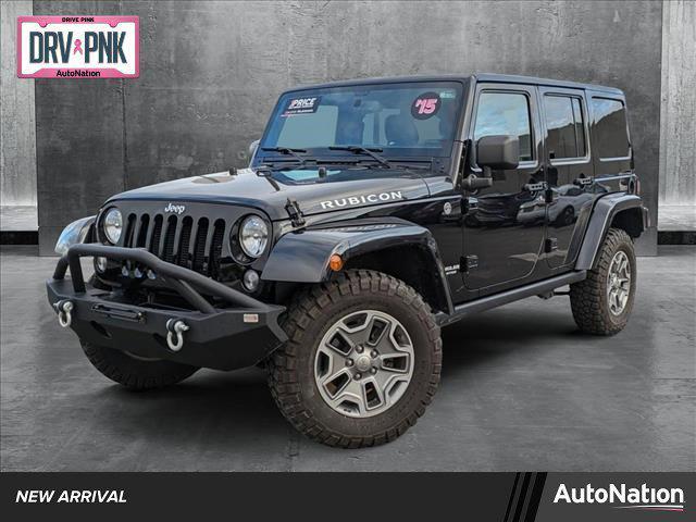 used 2015 Jeep Wrangler Unlimited car, priced at $23,045