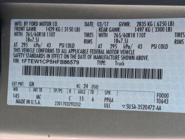 used 2017 Ford F-150 car, priced at $17,998