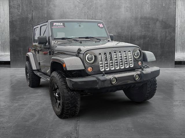 used 2016 Jeep Wrangler Unlimited car, priced at $20,154