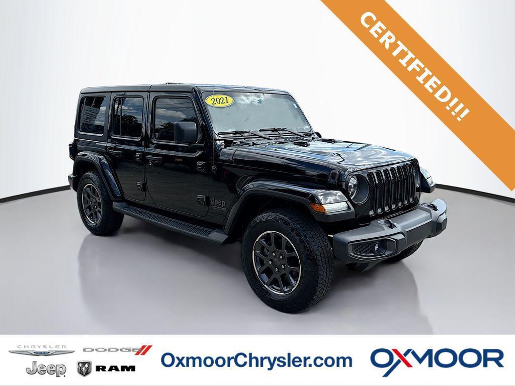 used 2021 Jeep Wrangler Unlimited car, priced at $31,500