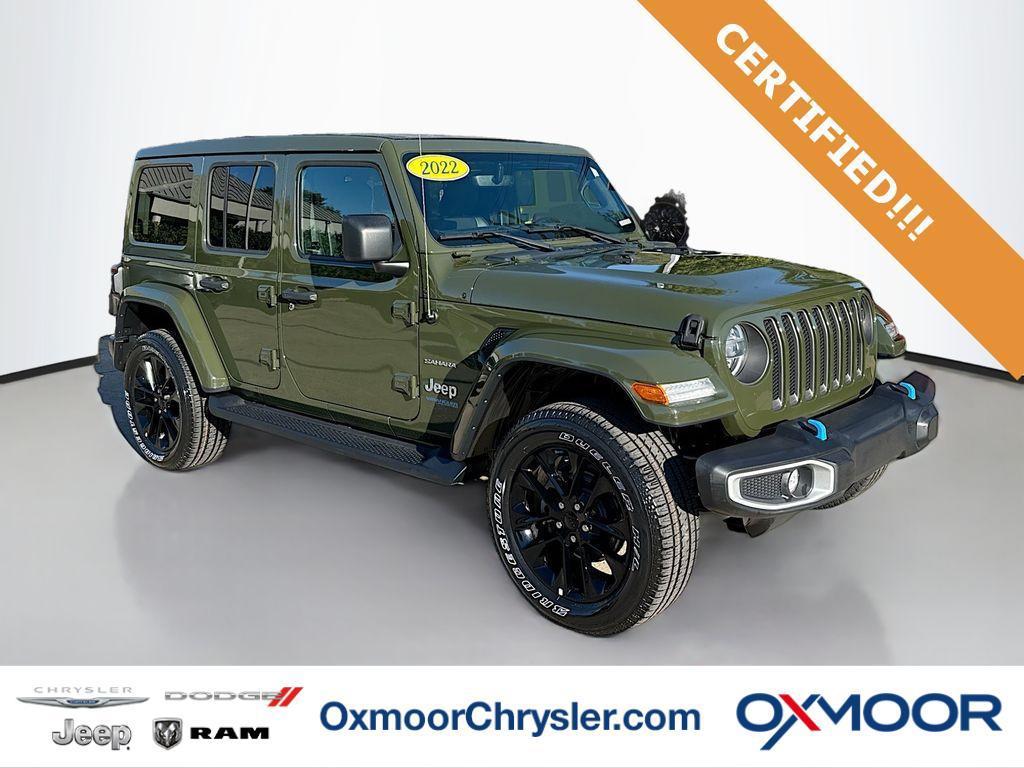 used 2022 Jeep Wrangler Unlimited 4xe car, priced at $33,400