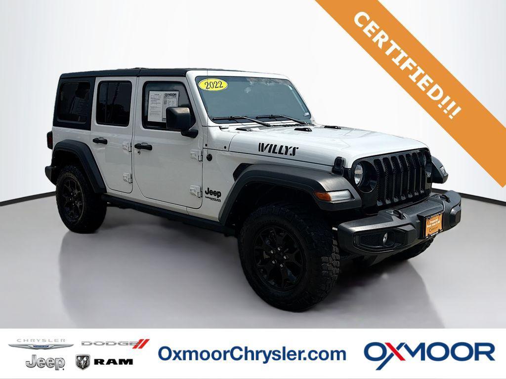 used 2022 Jeep Wrangler Unlimited car, priced at $34,000