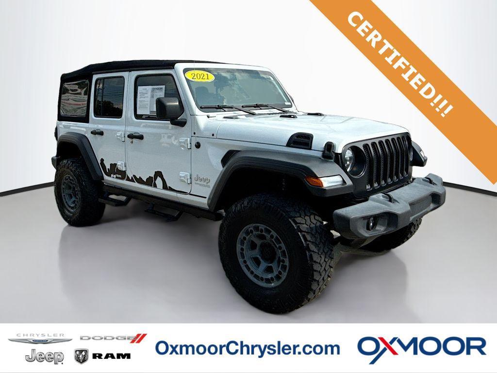 used 2021 Jeep Wrangler Unlimited car, priced at $35,250