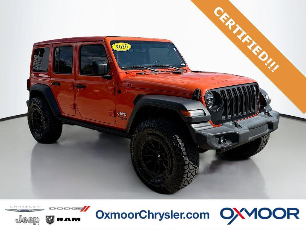 used 2020 Jeep Wrangler Unlimited car, priced at $30,000