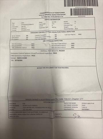 used 2005 Acura RL car, priced at $4,195