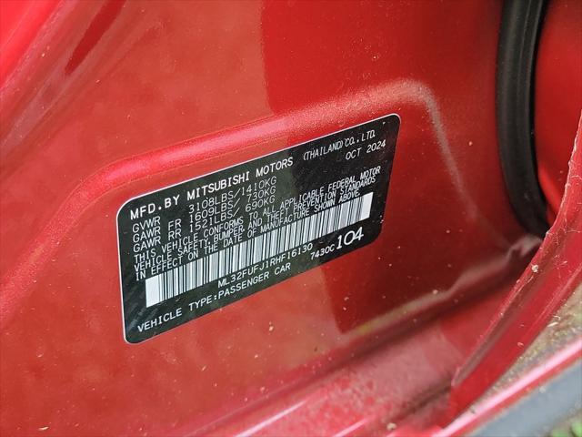 new 2024 Mitsubishi Mirage G4 car, priced at $13,875