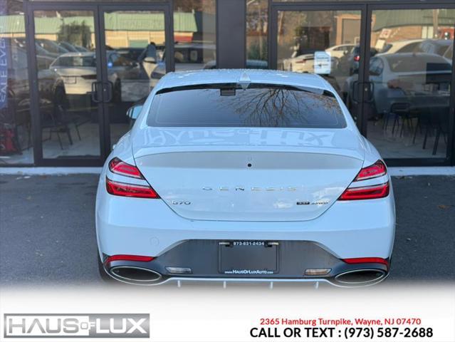 used 2022 Genesis G70 car, priced at $29,995