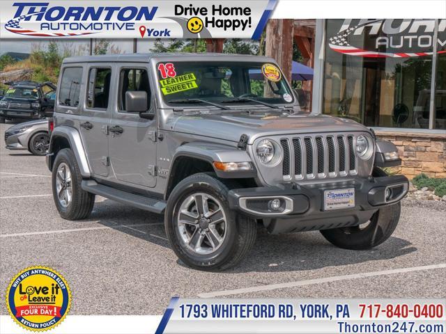 used 2018 Jeep Wrangler Unlimited car, priced at $26,975