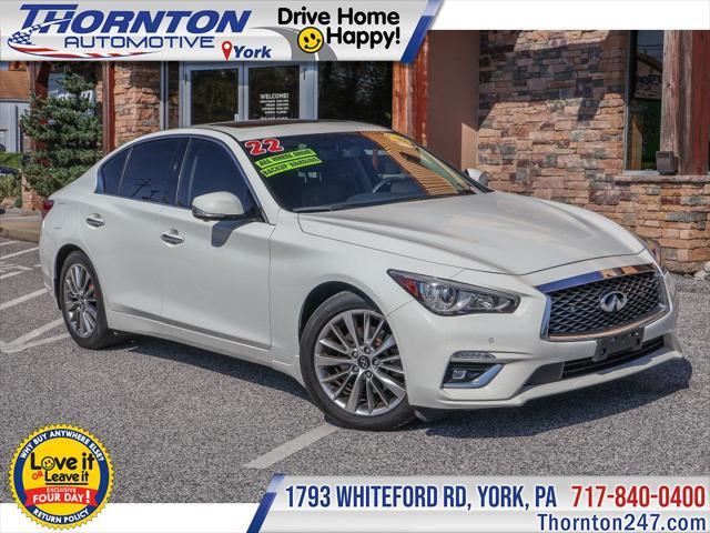 used 2022 INFINITI Q50 car, priced at $23,700