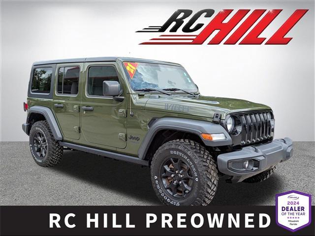 used 2021 Jeep Wrangler Unlimited car, priced at $29,326