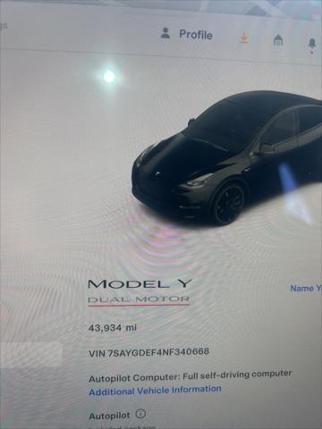 used 2022 Tesla Model Y car, priced at $31,800