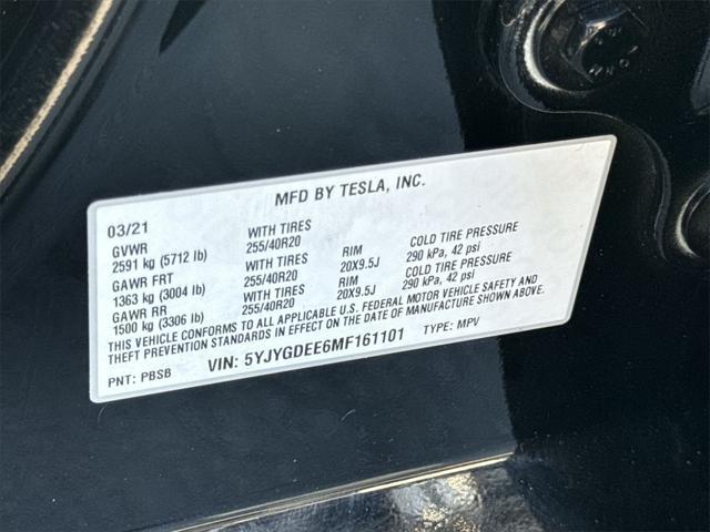 used 2021 Tesla Model Y car, priced at $29,900