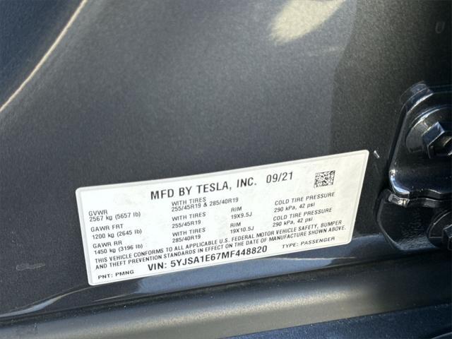 used 2021 Tesla Model S car, priced at $58,000