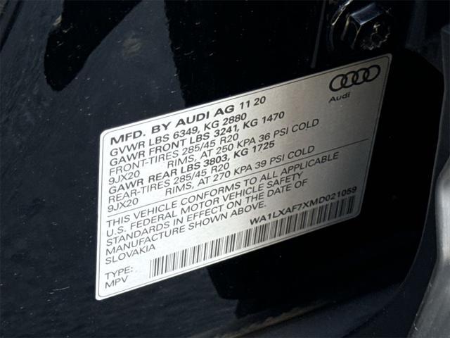 used 2021 Audi Q7 car, priced at $29,000