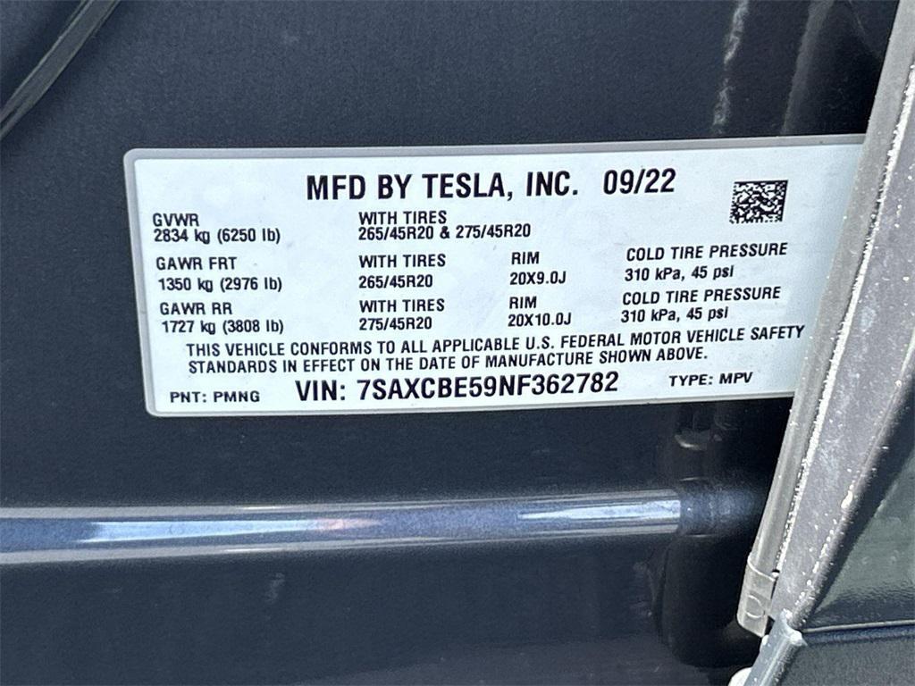 used 2022 Tesla Model X car, priced at $52,755
