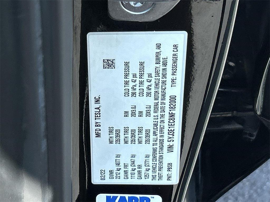 used 2022 Tesla Model 3 car, priced at $26,695