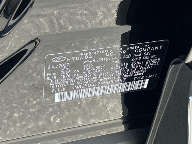 used 2022 Hyundai Santa Fe car, priced at $24,800
