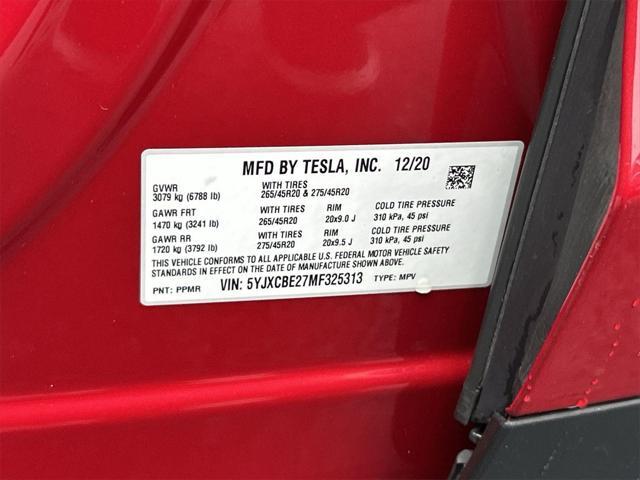 used 2021 Tesla Model X car, priced at $43,500