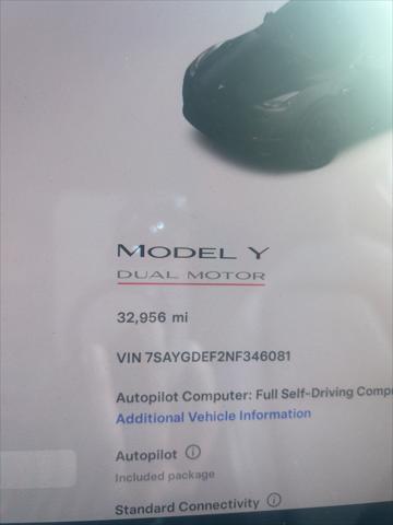 used 2022 Tesla Model Y car, priced at $35,468