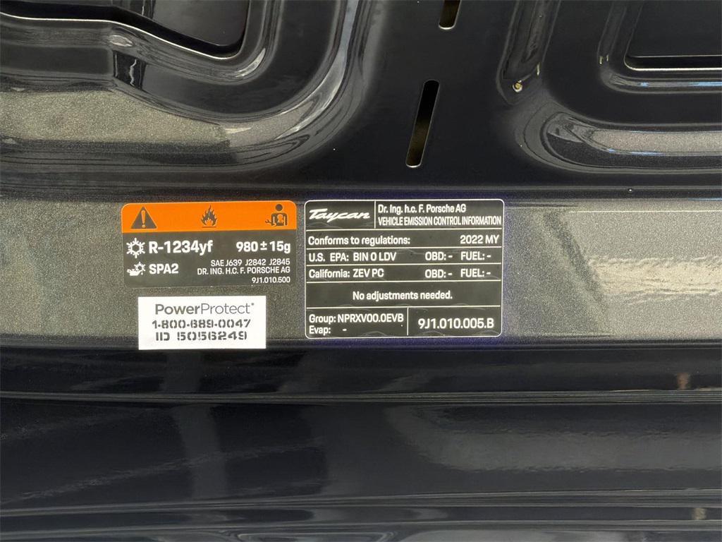 used 2022 Porsche Taycan car, priced at $57,449