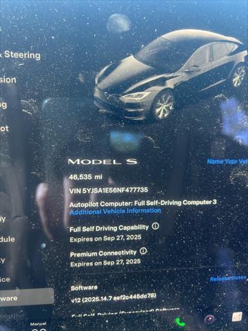 used 2022 Tesla Model S car, priced at $38,000