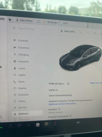 used 2023 Tesla Model 3 car, priced at $27,722