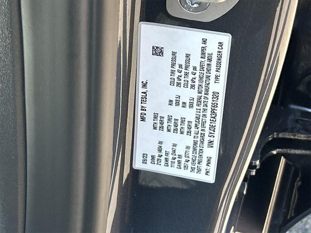 used 2023 Tesla Model 3 car, priced at $27,700