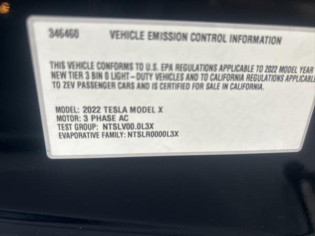 used 2022 Tesla Model X car, priced at $62,000