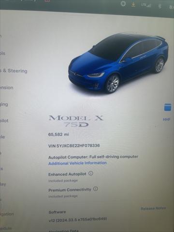 used 2017 Tesla Model X car, priced at $29,979