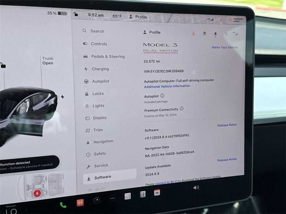 used 2022 Tesla Model 3 car, priced at $34,700