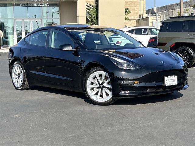 used 2022 Tesla Model 3 car, priced at $23,500