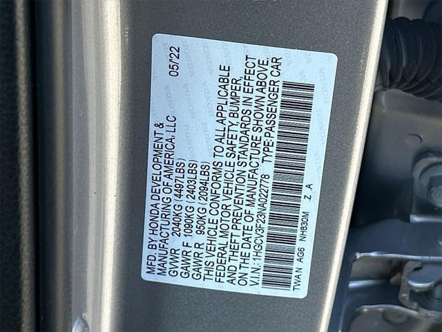 used 2022 Honda Accord Hybrid car, priced at $25,999