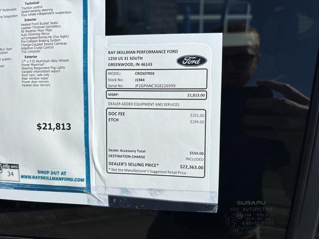 used 2016 Subaru Crosstrek car, priced at $21,813