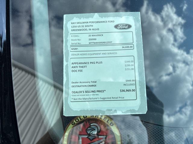 new 2025 Ford Maverick car, priced at $36,419