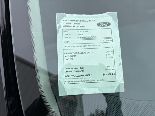 new 2025 Ford Maverick car, priced at $40,722